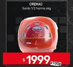 Nini Mayorista Cremac sardo 1/2 horma oferta