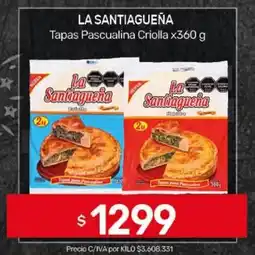 Nini Mayorista La santiagueña tapas pascualina criolla oferta