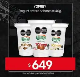 Nini Mayorista Yofrey yogurt entero sabores oferta