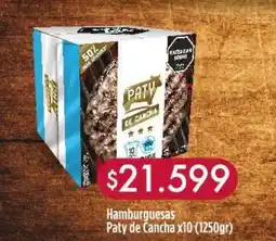 Nini Mayorista Hamburguesas paty de cancha oferta