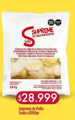 Nini Mayorista Sadia Supreme de pollo oferta