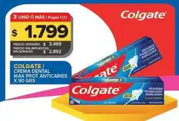 Carrefour Maxi Colgate - crema dental ,ax prot anticaries x 90 grs oferta