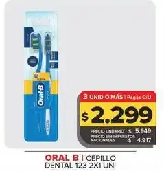 Carrefour Maxi Oral-b - cepillo dental 123 2x1 uni oferta