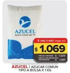 Carrefour Maxi Azucel - azucar comun tipo a bolsa x 1 kg oferta