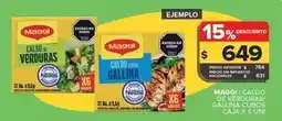 Carrefour Maxi Maggi - caldo de verduras gallina cubos caja x 6 uni oferta