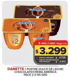 Carrefour Maxi Danette - postre dulce de leche oferta