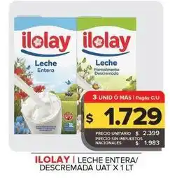 Carrefour Maxi Ilolay - leche entera oferta