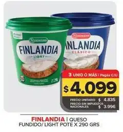 Carrefour Maxi Finlandia - queso fundido oferta