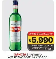 Carrefour Maxi Gancia - aperitivo americano oferta