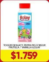 Supermercados Tadicor Ilolay - yogur deslact. peppa pig oferta
