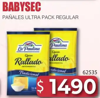 Babysec pañales ultra pack regular