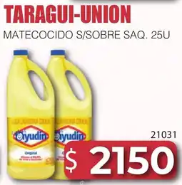 Masivos Taragui-union matecocido s/sobre saq. 25u oferta