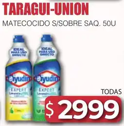 Masivos Taragui-union matecocido s/sobre saq. 50u oferta