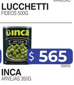Masivos Inca arvejas oferta