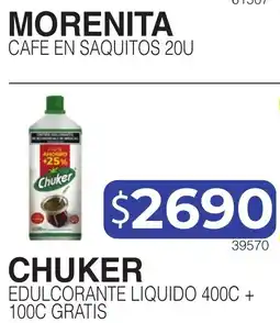 Masivos Chuker edulcorante liquido 400c oferta