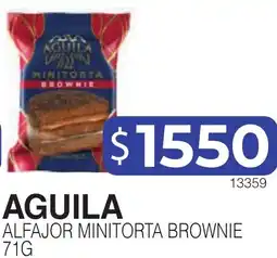 Masivos Aguila alfajor minitorta brownie oferta