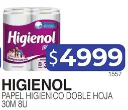Masivos Higienol papel higienico doble hoja oferta