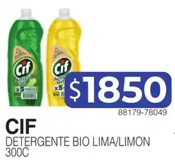 Masivos Cif detergente bio lima/limon oferta