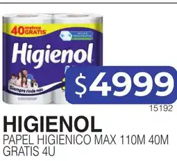 Masivos Higienol papel higienico max oferta