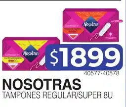 Masivos Nosotras tampones regular/super 8u oferta