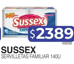 Masivos Sussex servilletas familiar oferta