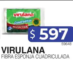 Masivos Virulana fibra esponja cuadriculada oferta