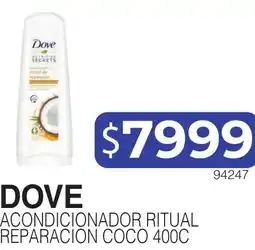 Masivos Dove acondicionador ritual reparacion coco 400c oferta