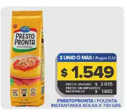 Carrefour PRESTOPRONTA i polenta instantanea bolsa oferta
