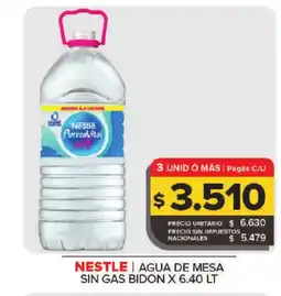 Carrefour NESTLE Agua de mesa sin gas bidon oferta