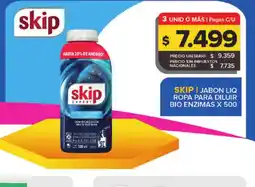 Carrefour SKIP Jabon liq ropa para diluir bio enzimas x 500 oferta