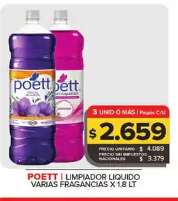 Carrefour POETT Limpiador liquido varias fragancias oferta
