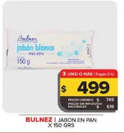 Carrefour BULNEZ Jabon en pan oferta
