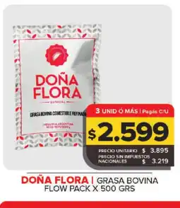 Carrefour DOŇA FLORA Grasa bovina flow oferta