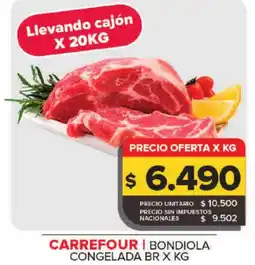 Carrefour CARREFOUR Bondiola congelada oferta