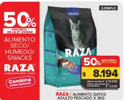 Carrefour RAZA Alimento gatos adulto pescado oferta
