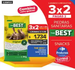 Carrefour THE BEST Piedras sanitarias oferta