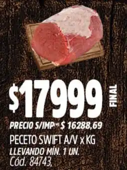 Supermercados Yaguar Peceto swift a/v oferta