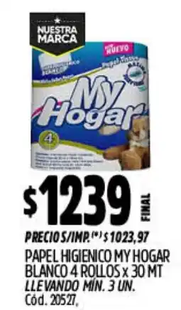 Supermercados Yaguar My hogar papel higienico blanco oferta