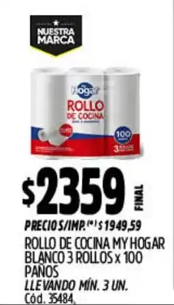 Supermercados Yaguar My hogar rollo de cocina blanco oferta