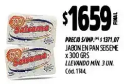 Supermercados Yaguar Salsama jabon en pan seisme oferta