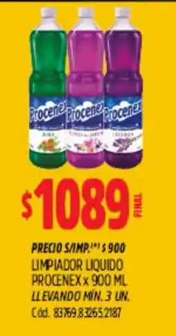 Supermercados Yaguar Procenex limpiador liquido oferta