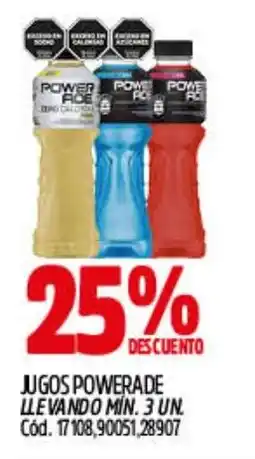 Supermercados Yaguar Powerade jugos oferta