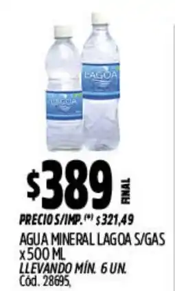 Supermercados Yaguar Lagoa agua mineral s/gas oferta