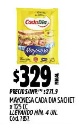 Supermercados Yaguar Cada dia mayonesa oferta