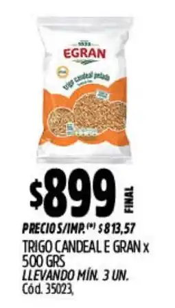 Supermercados Yaguar Egran trigo candeal e gran oferta