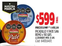 Supermercados Yaguar San remo picadillo y pate oferta