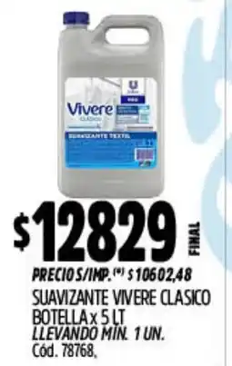 Supermercados Yaguar Vivere suavizante textil oferta