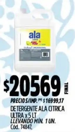 Supermercados Yaguar Ala detergente ala citrica ultra oferta