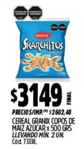 Supermercados Yaguar Granix skarchitos oferta