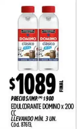 Supermercados Yaguar Domino edulcorante clásico oferta